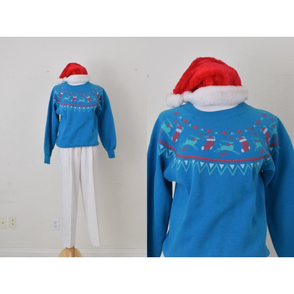 Vintage Christmas Sweatshirt‎ size M